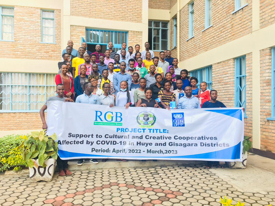 In partnership with RGB and UNDP, Catholic University of Rwanda is implementing the project of Supporting Cultural and Creative Cooperatives affected by COVID-19 in Huye and Gisagara districts.