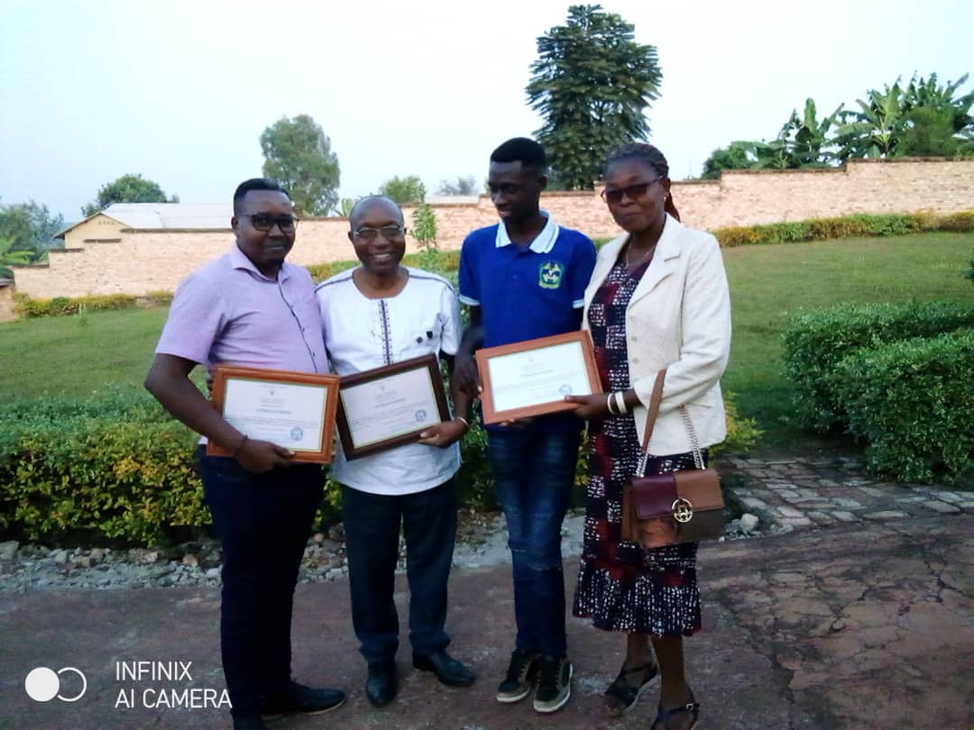 The Catholic University of Rwanda got a certificate of appreciation for the partnership with save sector in improving the Quality of life of the people of the sector on Rwanda Independence day